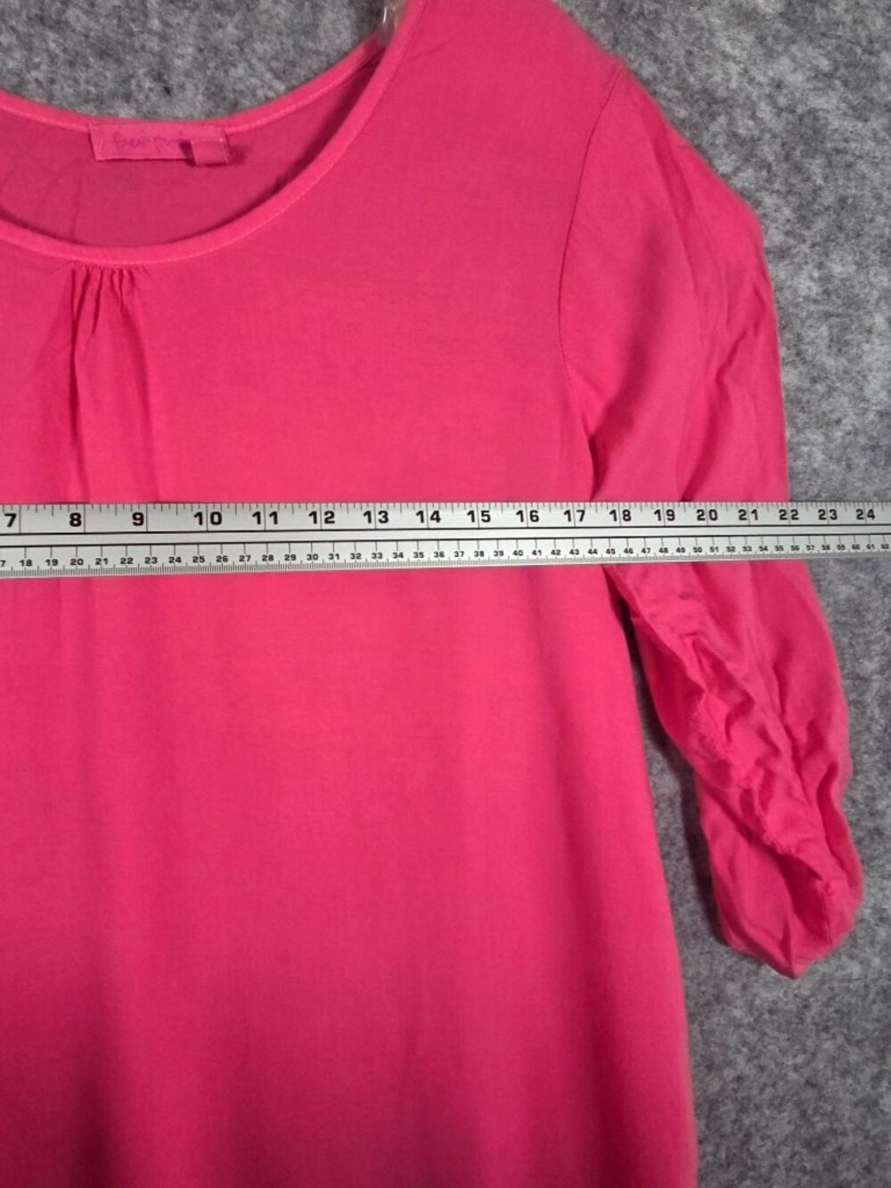 Fresh Produce Women's Roll Tab Sleeve Midi Dress Pink Size M - Picture 3 of 8